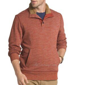 G.H. Bass & CO. Rock River Long Sleeve Button Mock Fleece Pullover M